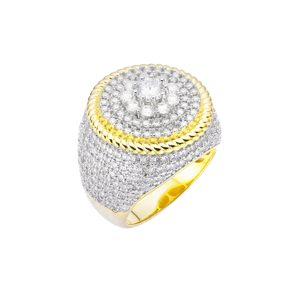 Sterling silver Moissanite Carat Gold Plated