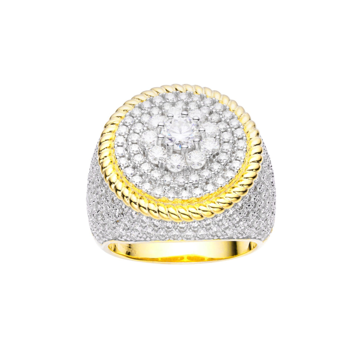 Sterling silver Moissanite Carat Gold Plated