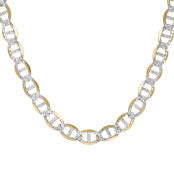 10kt-Gold Pave Mariner Chain