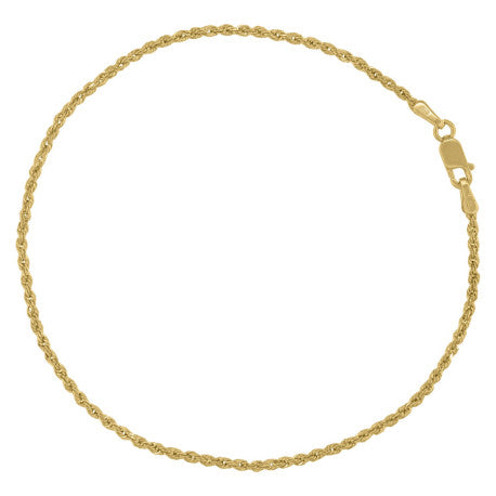 10kt-Gold Solid Rope Chain