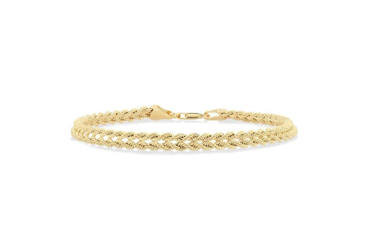 10kt Rope Bracelet