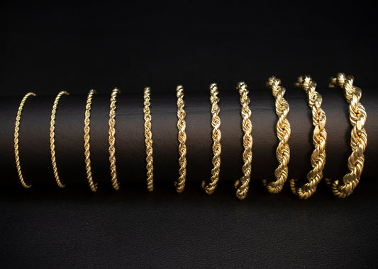 10kt Rope Bracelet