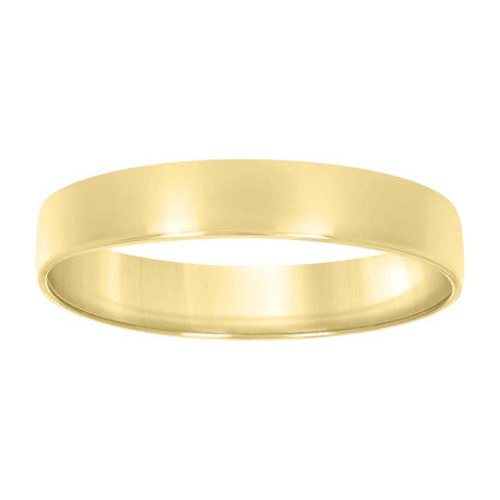 Anillo de Banda en Plata 925 con Baño en Oro de 14kt - Confort Finish